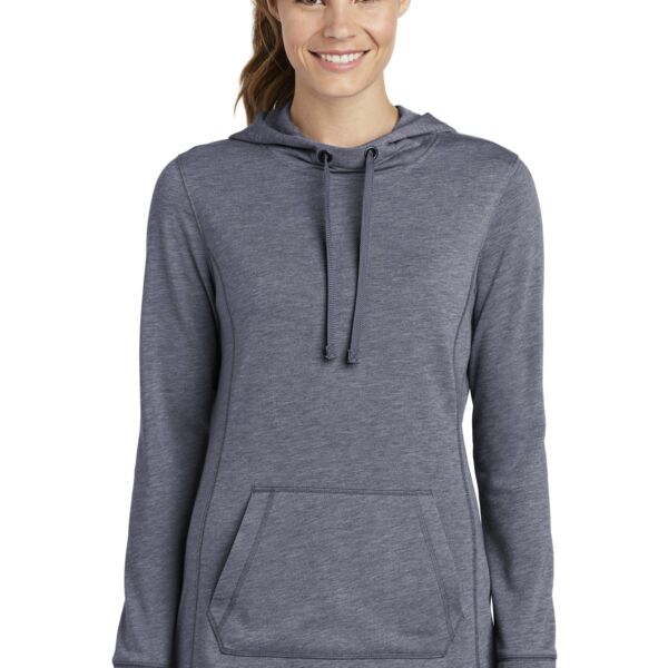 Women's PosiCharge ® Tri Blend Wicking Fleece Hooded Pullover Thumbnail